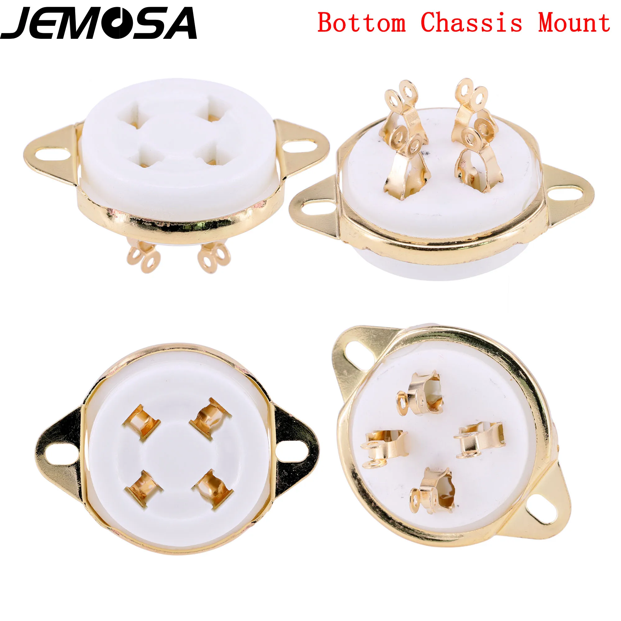 Ceramic 4pin Tube Socket Vacuum Tube Socket For 300B 2A3 811 274A 5Z3 572B 101D Vacuum Tube Amplifier Audio Vintage HIFI