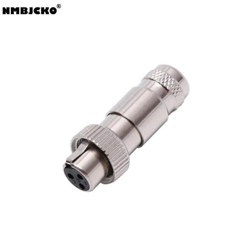 High quality 100pcs/lot mini xlr female Audio Mic connector Mini XLR Connector with screw thread A133