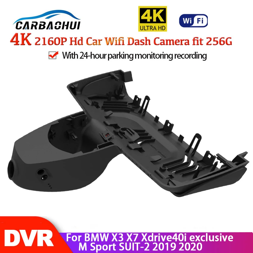 New ! 4K Car Wifi DVR Camera Dash Cam 24H Full HD 2160P Night Vision For BMW X3 X7 Xdrive40i exclusive M Sport SUIT-2 2019 2020