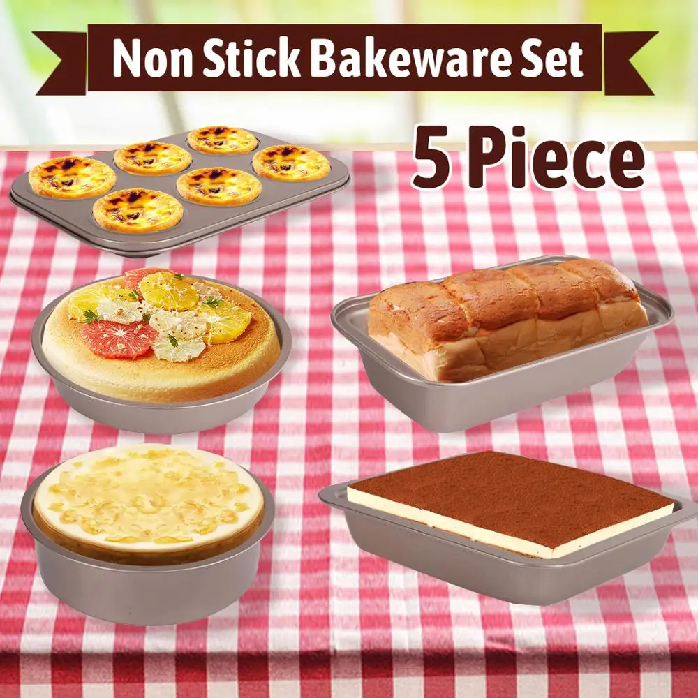 Cake non stick mold baking tool set pizza baking plate household bread oven baking set