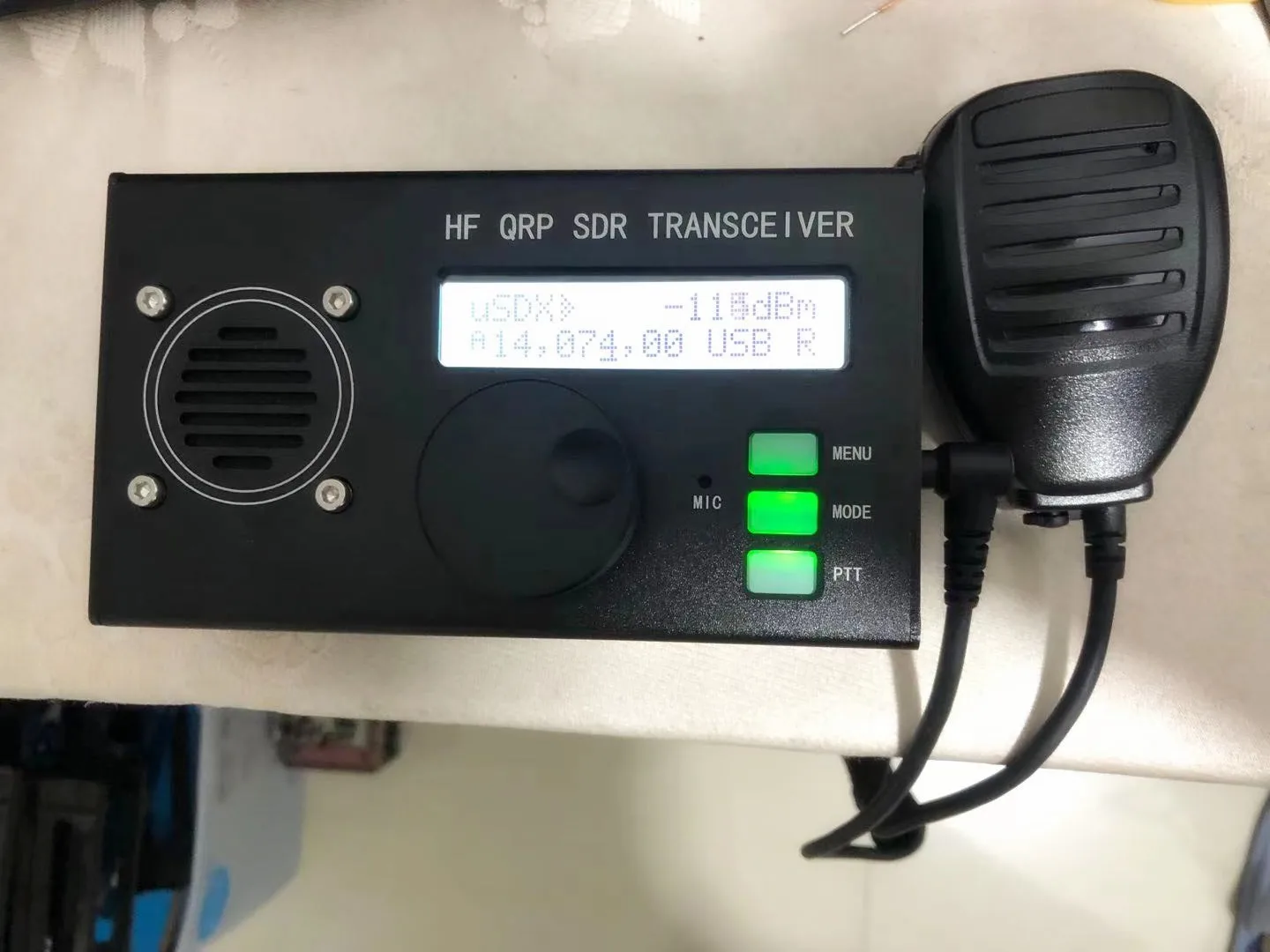 Micrófono para USDX QCX a SSB HF transceptor QRP SDR transceptor 8 bandas 5W DSP SDR Radio 1 ud.