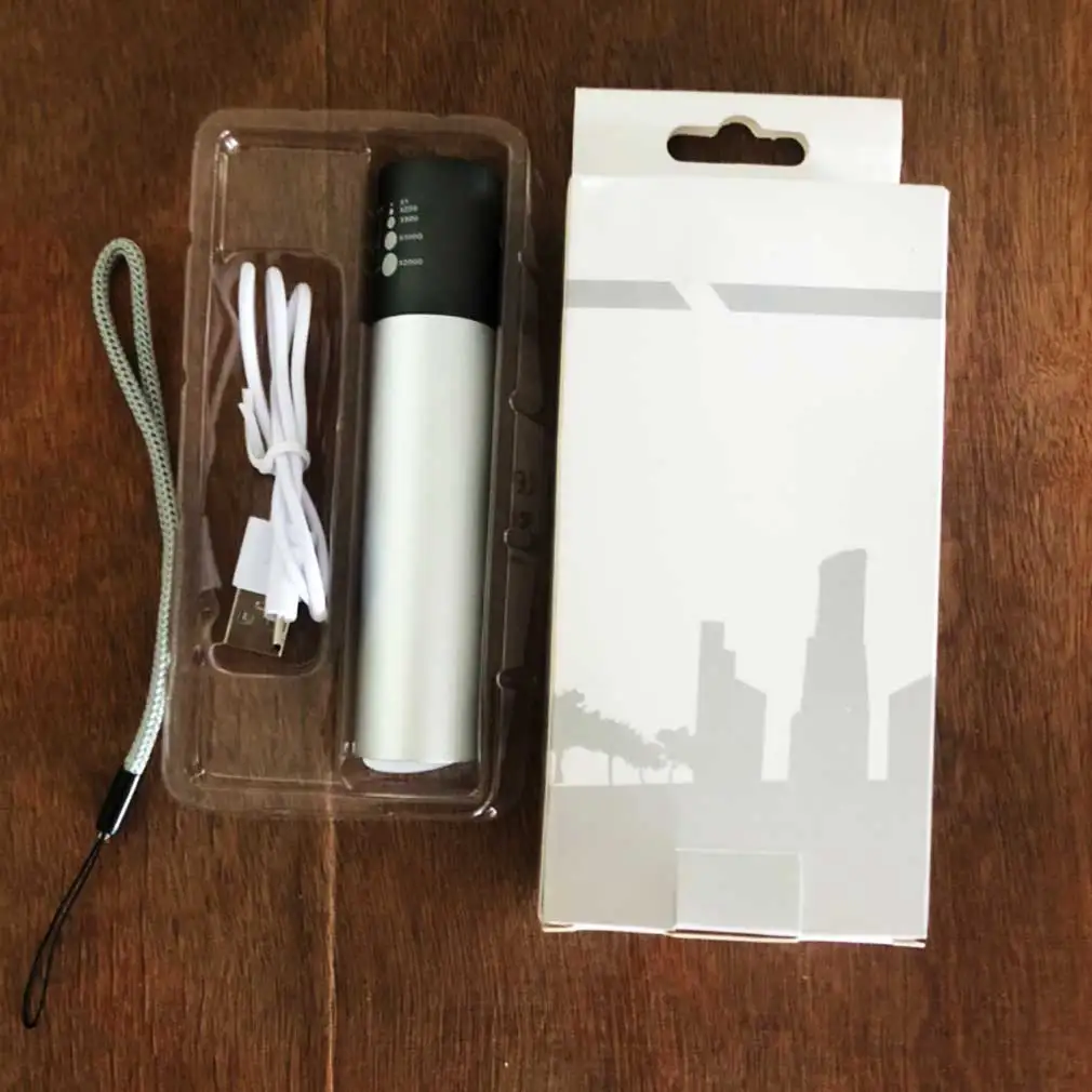 USB Rechargable Flashlight Mini LED Waterproof Torch Telescopic Zoom Portable Night Lighting for Outdoor camping hiking