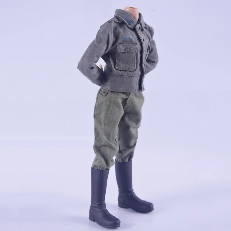 Alemão Militar Uniformes Curtos para Masculino, Segunda Guerra Mundial Soldado Calças Suit, 12 em Masculino Action Figure Corpo, Segunda Guerra Mundial, M44, M42, 1 6Sca Soldado do Exército