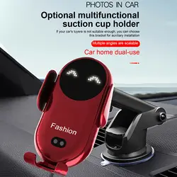 Wireless Charger Smart Sensor Car Mount for iPhone Samsung Car Phone Holder Intelligent Infrared Fast Wireless Charging Charger