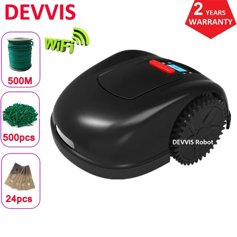 Garden Automatic Intelligent Robotic Lawn Mower E1600 with Two Year Warranty ,Auto Recharge 500m Wire +500pcs pegs+24pcs Blade