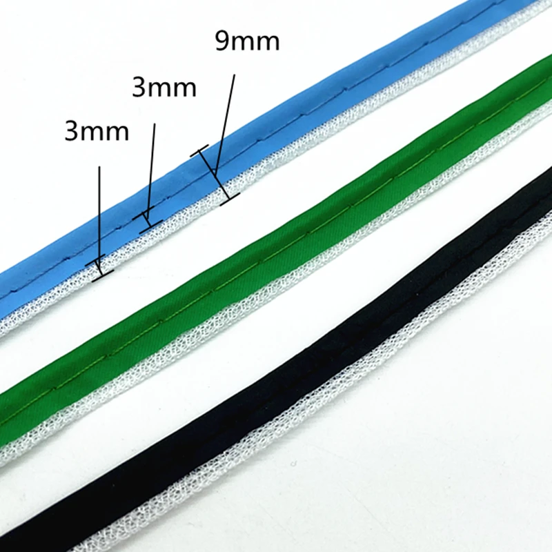 5 yards 9mm Reflective ribbon Edge Sewing Ribbon Cord Rope for Sheets Sofa Curtains Hats Clothes Various Fabric DIY #RoLi