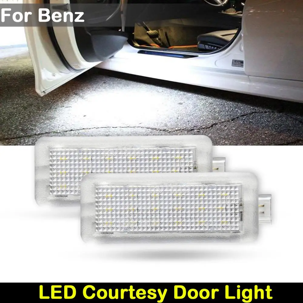 

White LED Courtesy Door Lamp For Benz CLA Coupe C117 2013-2016 CLS Shooting Brake W218/X218 2010-2016