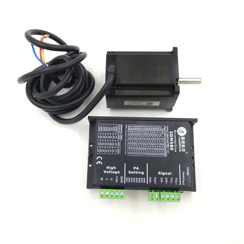 محرك خطوي بالتحكم الرقمي بالكمبيوتر طقم سائق 573S09L تحديث 573S10-LS و 3ND58 0 محرك خطوي بالتحكم الرقمي بالكمبيوتر 3-Phase السائر سائق المحرك