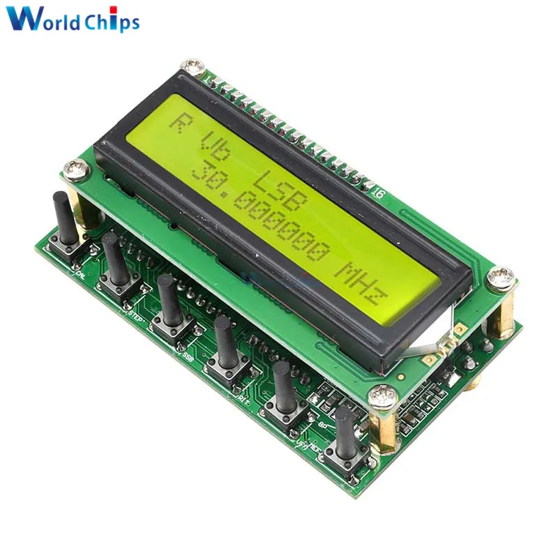 DDS Signal Generator Module 0-55MHz LCD Digital Display DDS Function Generator Frequency for HAM Radio VFO Wireless