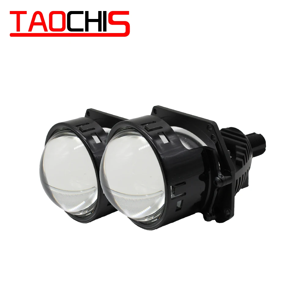 TAOCHIS 45W Bi LED Projector Lens Hella 3R G5 Projector Lens High Low Beam Farther Brighter Car Styling Modification