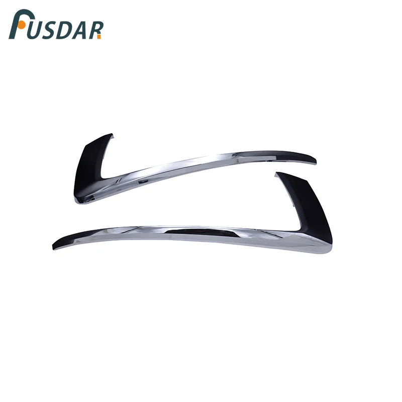 

1Pair Car Front Bumper Upper Grill Chrome Trim Molding Decorative cover Fit For Mitsubishi Eclipse Cross 2018-2019