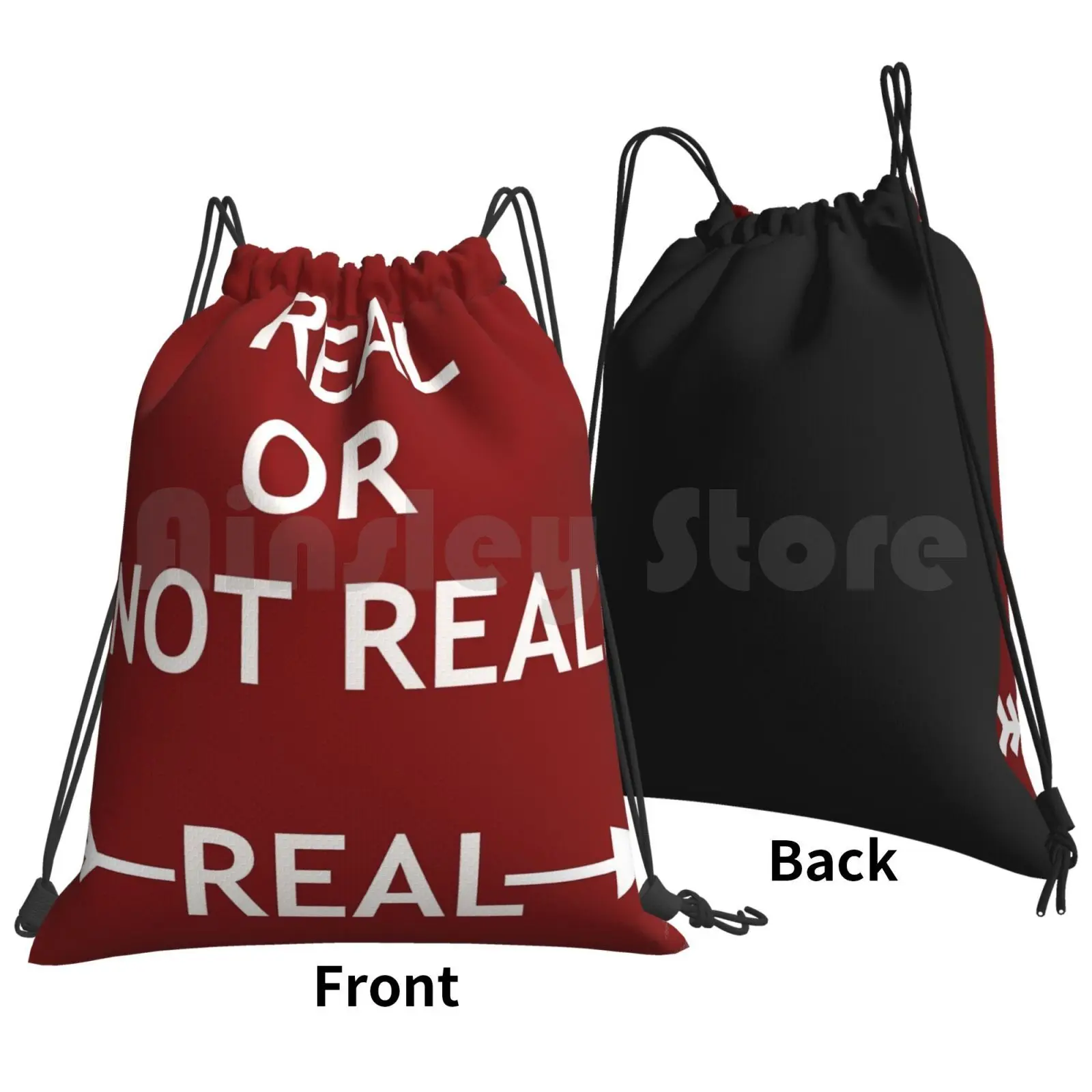 Hunger Games Real Or Not Real Backpack Drawstring Bag Riding Climbing Gym Bag Hunger Games Real Real Or Not Real Katniss