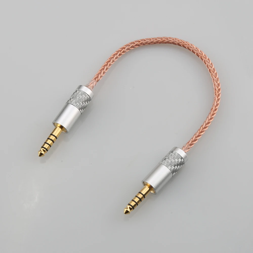 

Audiocrast DIY HIFI Single Crystal Copper 4.4mm Balanced Male to 4.4mm Balanced Male Audio Adapter Cable 4.4 Male to Male Adapte