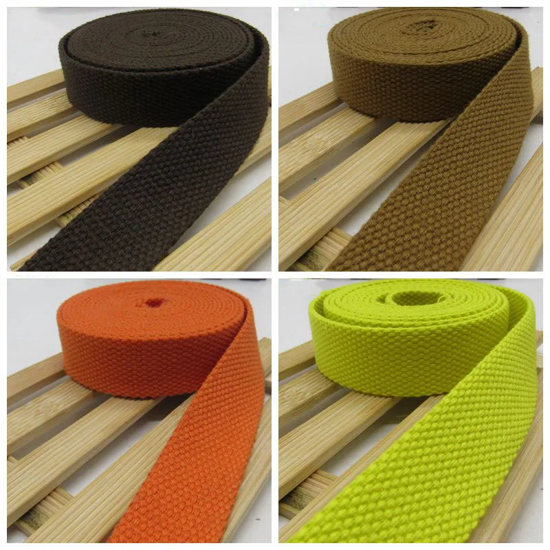 New 5Meters 32mm Canvas Ribbon Belt Bag  Cotton Webbing Canvas Webbing Knapsack Strapping Sewing Bag Belt Accessories