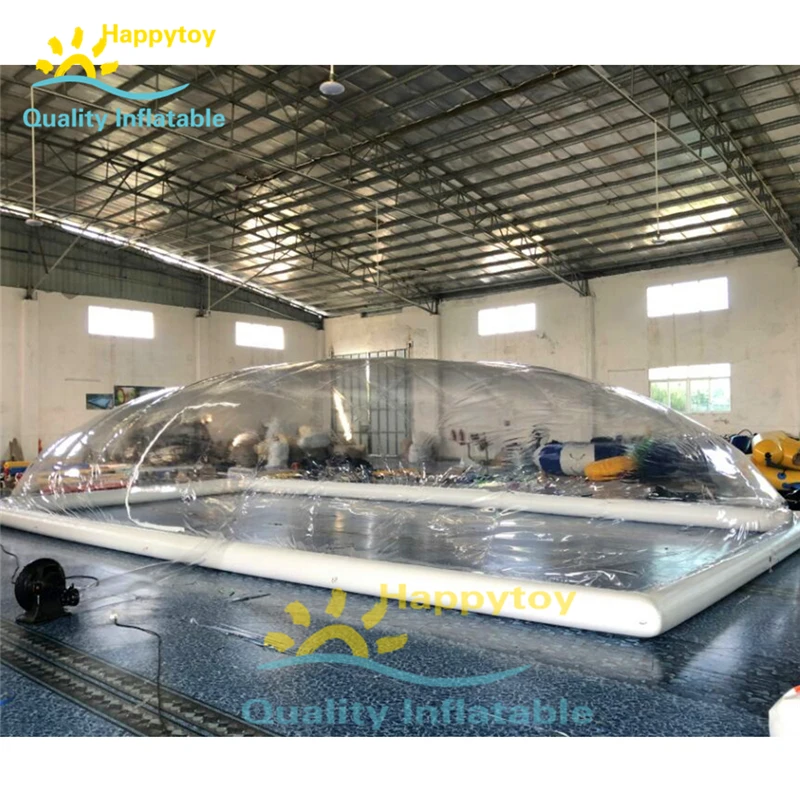 Outdoor Withstand Wind Provide Pools Clear Inflatable Pool Dome Tents For Cover Pool Tent