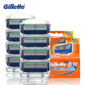 Gillette Fusion Rasierer Rasierklinge 5 Schichten Rasierer Manuelle Bart Rasierklingen Original für Männer Gesichtspflege 8 Stück/Packung