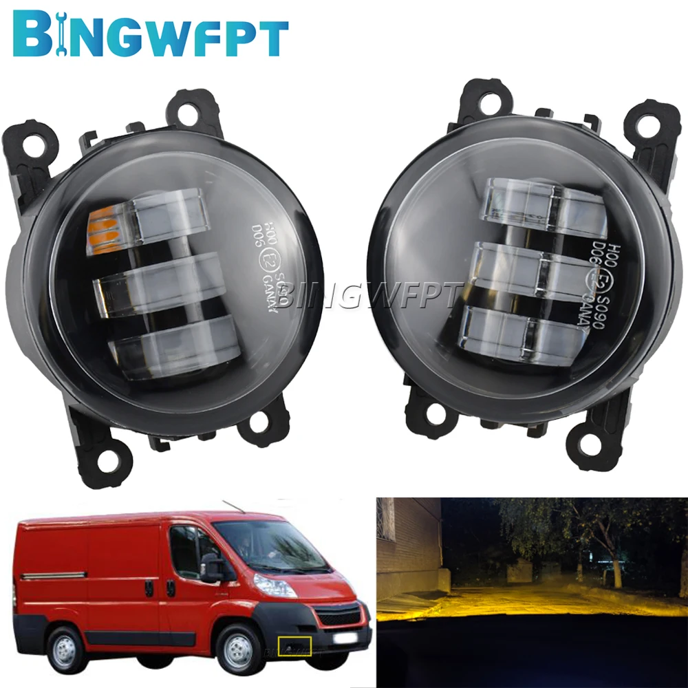 2PCS For Citroen Jumpy Box 2010 2011 2012 2013 2014 2015 Daytime Running Light Fog Light H11 LED 12V Headlights