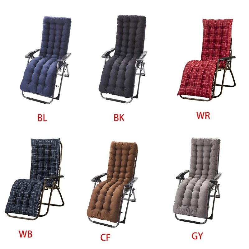 Outdoor Sun Lounger Cushion (No Chair) Garden Furniture Patio Desk Recliner Chairs for Back Pain Relaxer Pad for Elderly