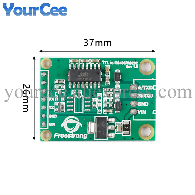 TTL-485 TTL-232 TTL to RS232 RS485 Conversion Adapter Board Module 3.3V Suitable MCore PCB