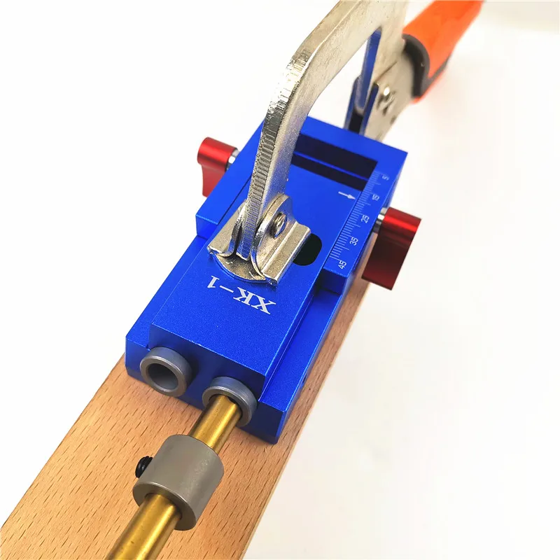 มินิสไตล์ Pocket Hole Jig Kit ระบบสําหรับงานไม้ & Joinery และขั้นตอนเจาะ Bit & อุปกรณ์เสริมไม้เครื่องมือ