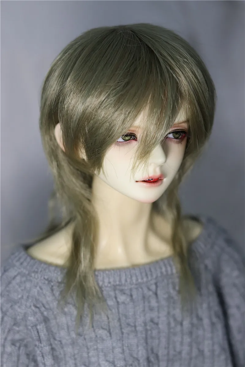 

BJD doll wig is suitable for 1/3 1/4 Uncle fashion new fringe Wolf tail high temperature silk taco false hair purple and green