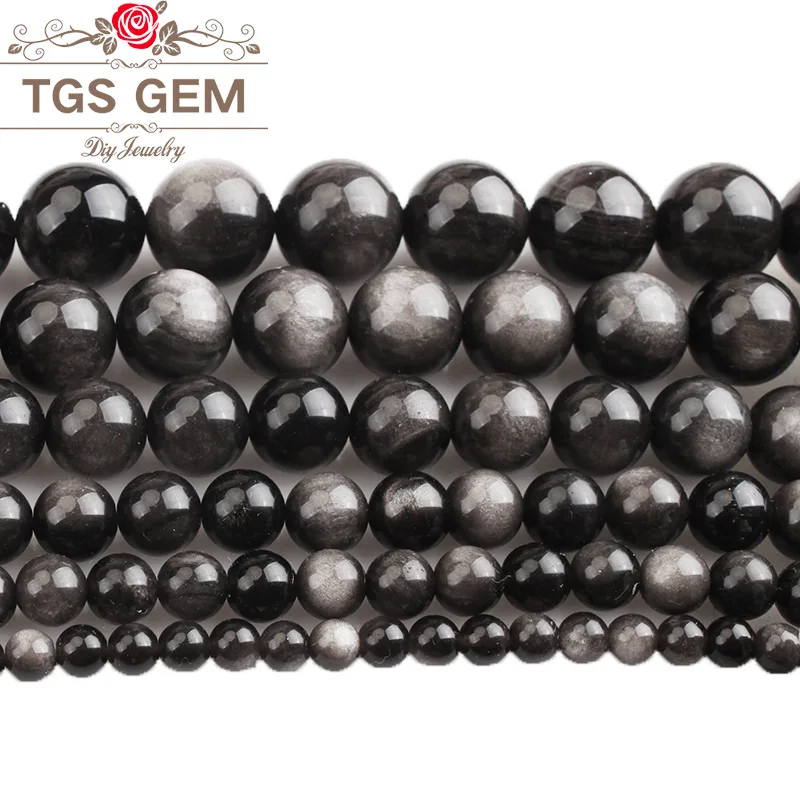 Бусины из серебра 100% пробы, 4/6/8/10/12/14/16 мм