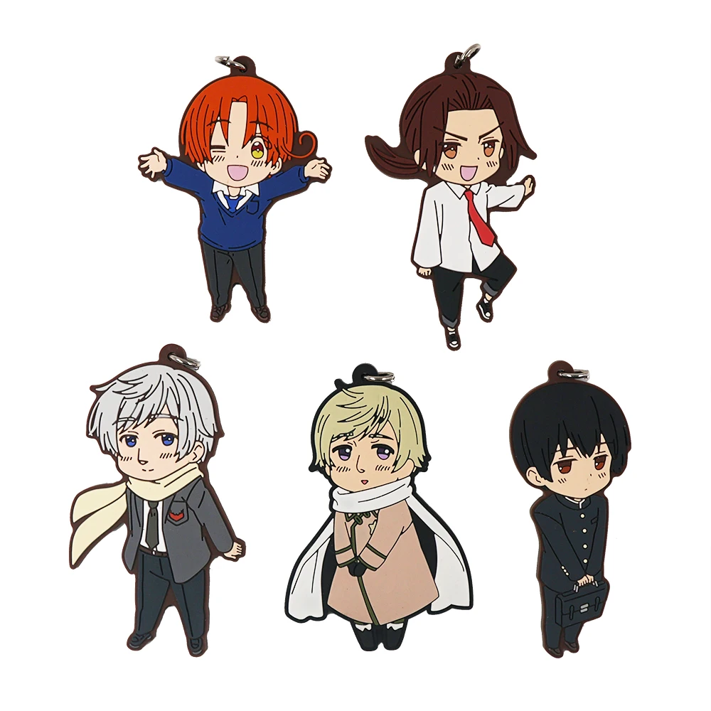 Axis Power Hetalia Anime APH The World Twinkle Casual Ver Rubber Keychain
