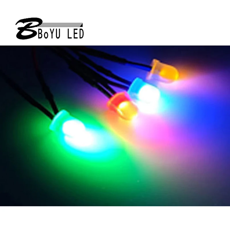 10 قطعة 3 فولت/6 فولت/9 فولت/12 فولت/24 فولت في خط LED خرزة مصباح الطاقة مصباح إشارة LED LED مع سلك خرزة مصباح سيارات لعبة مؤشر مصباح للزينة