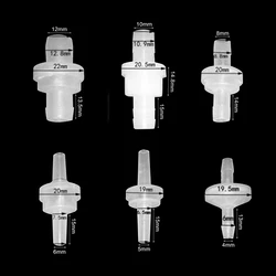 Válvulas de retención de fluidos en línea de agua sin retorno unidireccional de plástico para combustible y Gas líquido, 4mm / 5mm / 6mm / 8mm / 10mm/ 12mm, 1 unidad