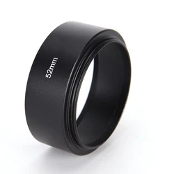 52mm High Quality Lens Hood Metal Camera Lens Hood For Canon Nikon 50mm F1.8 Tool Accessories