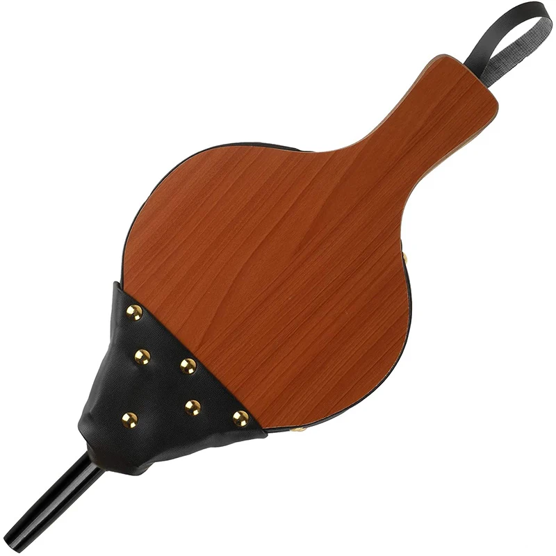

40*18cm Fireplace Wood Bellows Wood Barbecue BBQ Air Blower Bonfire Campfire Brown BBQ Tools For Outdoor Wild Donkey Firing Tool