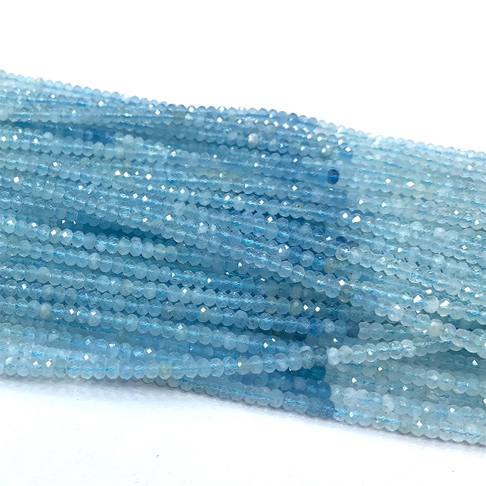Veemake natürliche facettierte Rondelle Perlen Spinell Rubin Saphir Opal Apatit Turmalin Tansanit Smaragd Diopsid Aquamarin R2 – Detail 6