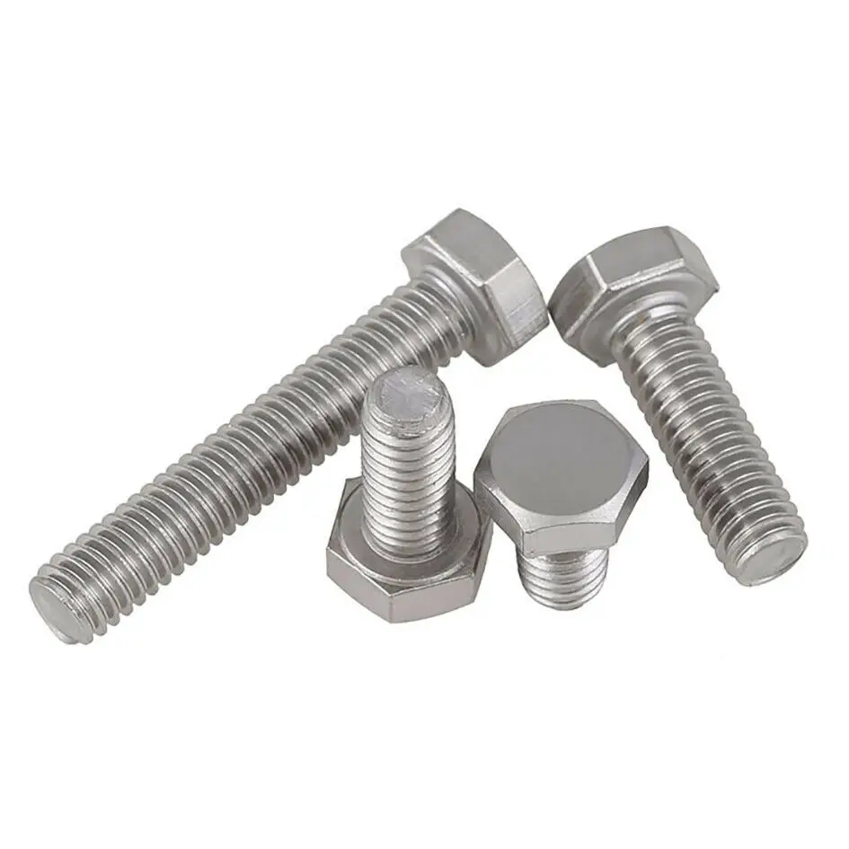 

External Hex Head Screws 5/8" 1/2" 3/8" 5/16" 1/4" 3/16" BSW British Standard 304 A2 Stainless Steel Full Threaded Hexagon Bolts