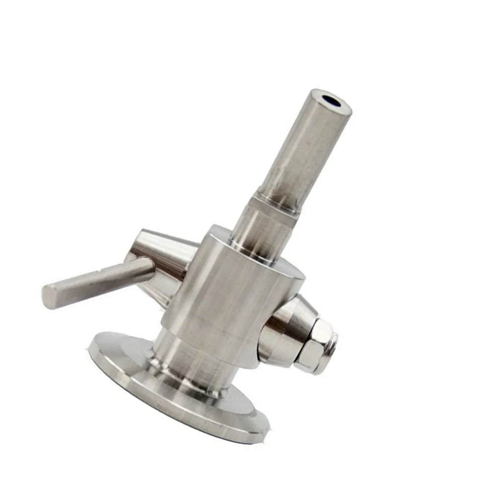 Beer Sampling Valve No-bacteria Tri Clamp Sanitary Stainless Steel SUS304  Food Grade Germ-free Sample Valve Ferrule OD 50.5mm