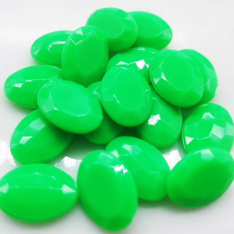 All Size Colors Oval  Acrylic Beads For Garment Craft Charm Beads Loose Bracelet Necklaces Jewelry Making