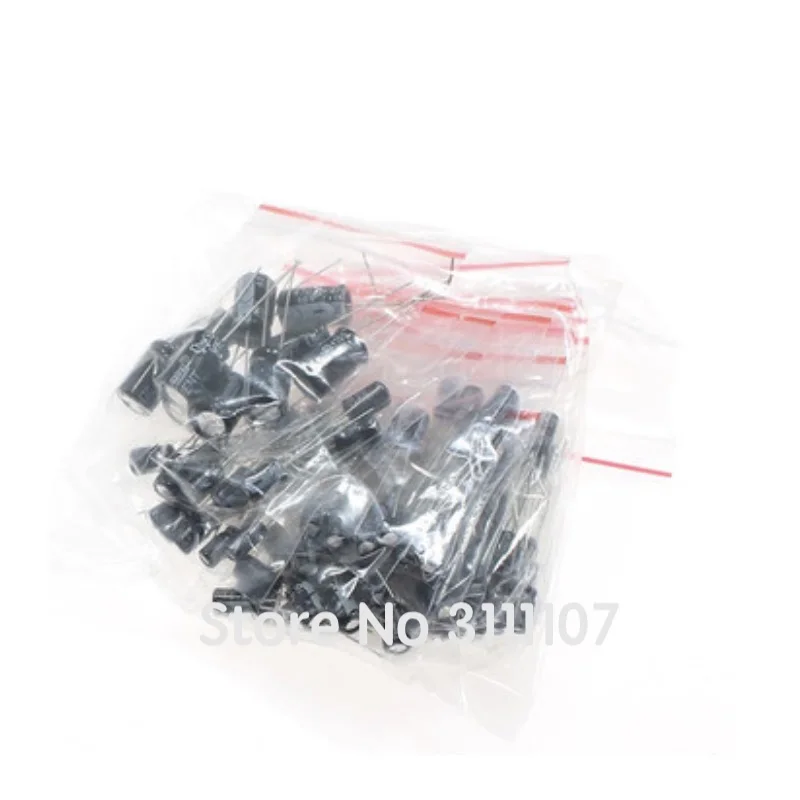 120PCS/LOT  0.22UF-470UF  12 values Aluminum electrolytic capacitor assortment kit set pack