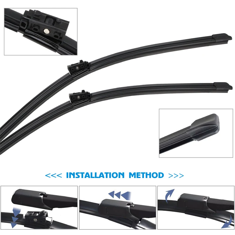 BROSHOO Car Windshield Wiper Blade Rubber 2000 To 2017 For Mercedes Benz C Class W203 W204 W205 C180 C200 C300 Auto Accessories