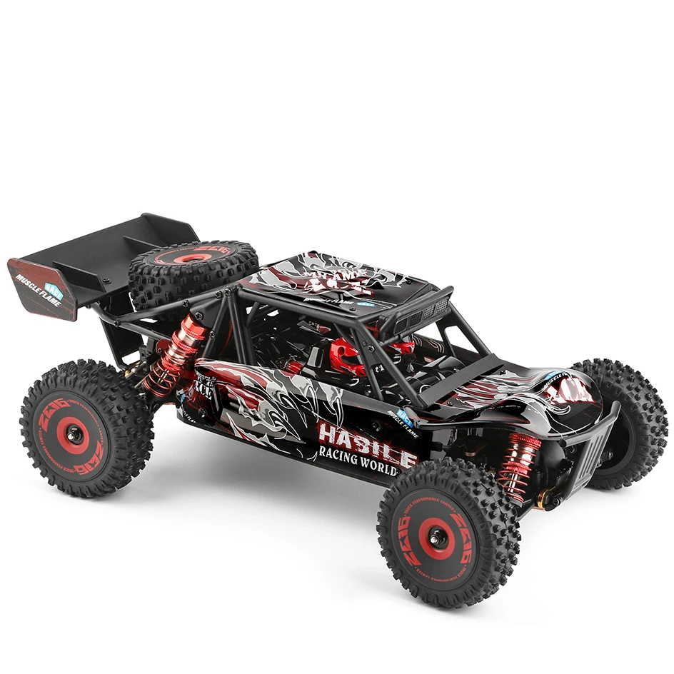 WLToys ulepszony 124016-V2 4WD 75KMH wysoka prędkość samochodu z metalowa obudowa bezszczotkowa zdalnie sterowana ciężarówka terenowa