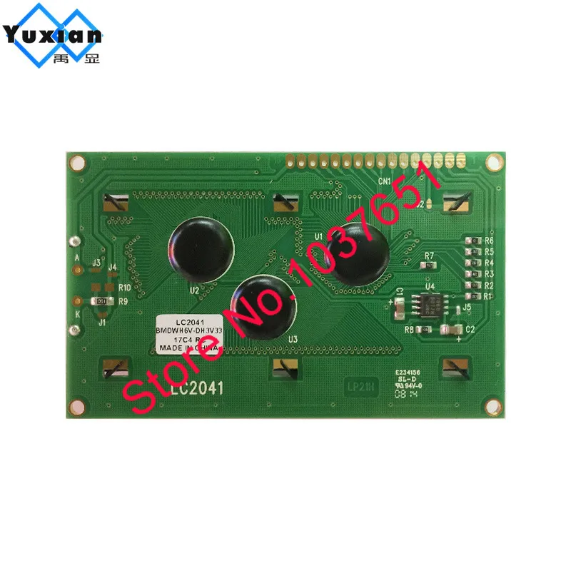 Russian Cyrillic 20x4  2004 Lcd Display Module Blue Green  Good Quality