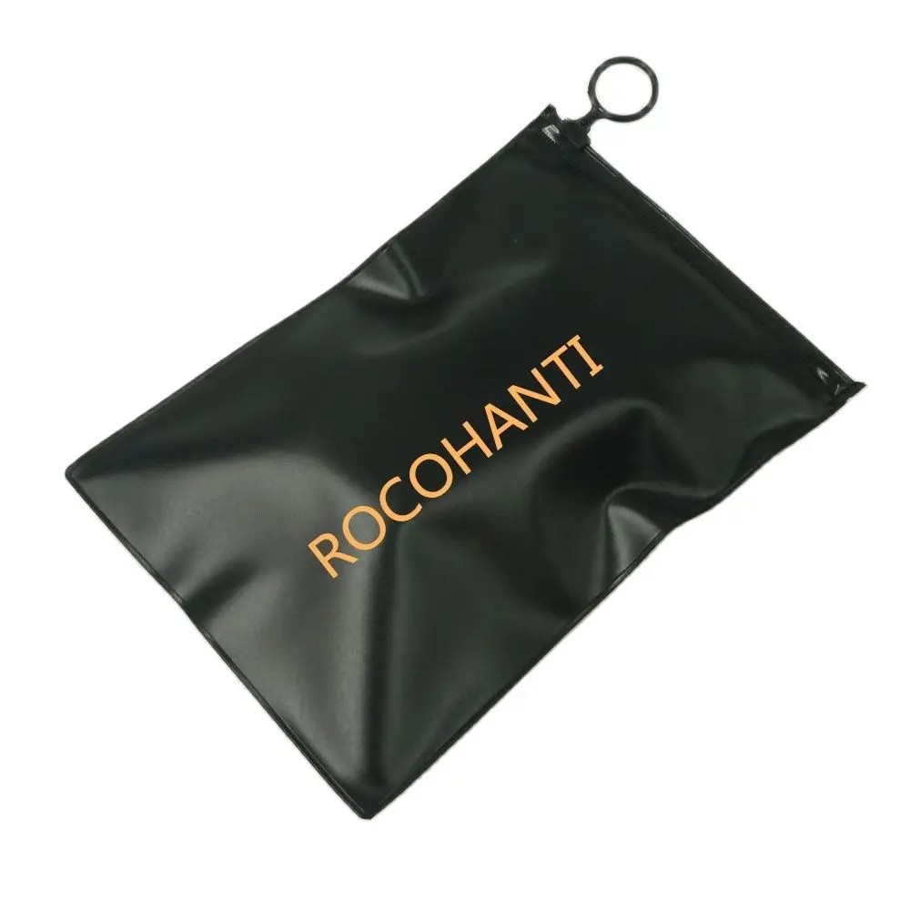 Matte Black Custom Biodegradable Sock Underwear Clothing Zipper Bags Plastic Shiny Gold Printing Packaging Frosted Ziplock Bag