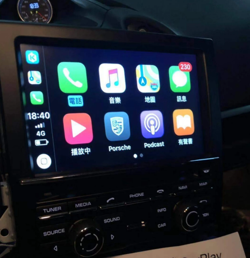 Wireless Carplay Interface for Porsche PCM 3.1 Cayenne Macan Cayman Panamera Boxster 718 991 911 Android Auto Youtube Car Play