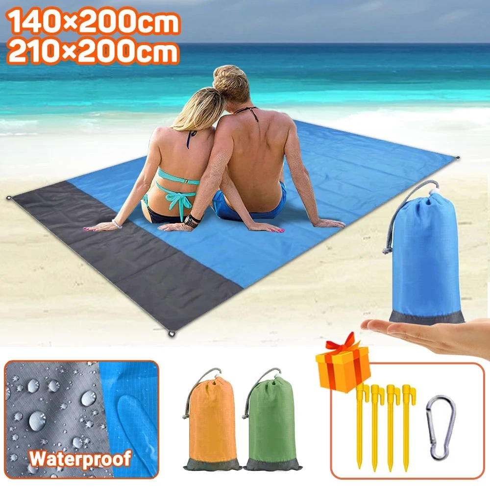 

Camping Mattress Pocket Beach Blanket Sandproof Beach Mat Waterproof Beach Towels Outdoor Mattress Folding Bed Camping Equipment