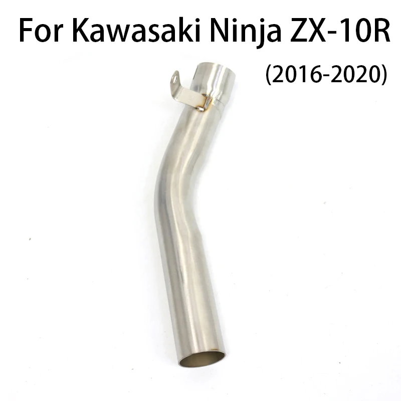 For Kawasaki Ninja ZX10R 2008-2020 Motorcycle Exhaust Front Header Pipe Middle Mid Link Pipe Tube Link Connector Section Replace