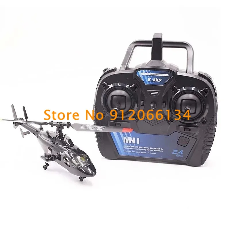 Professional 6G 3D Aerobatics Mini RC Helicopter 300M Stabilize Single Blade Flybarless LED Tail Stunt Remote Control Helicopter