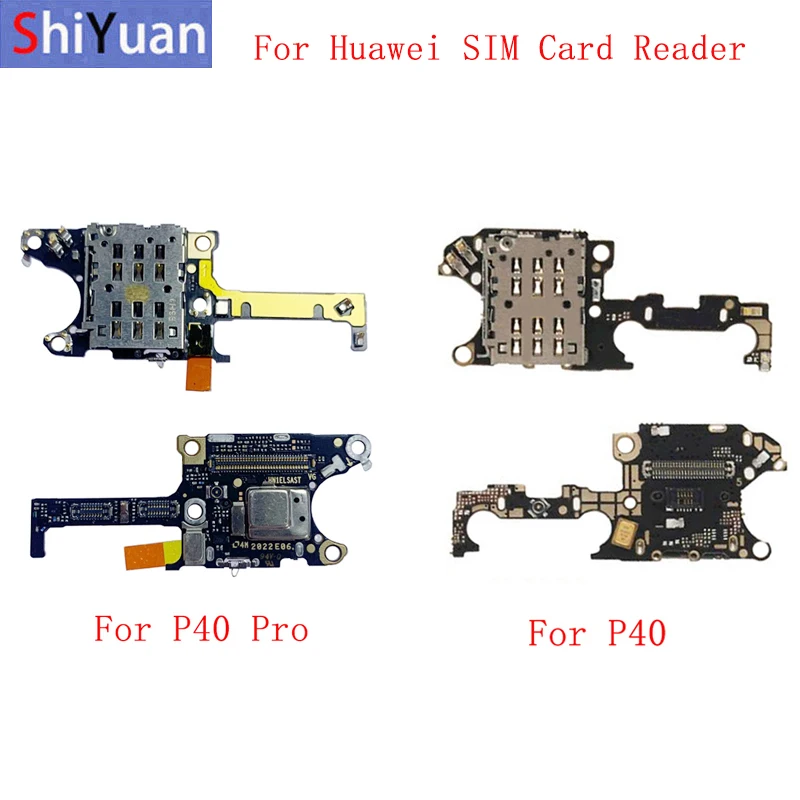 

Плата считывания SIM-карт, гибкий кабель с микрофоном для Huawei P40 Pro, запасные части для замены SIM-карты