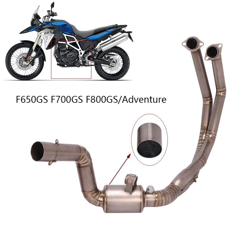 

For BMW F650GS F700GS F800GS/ADventure Exhaust System Motorcycle Header Mid Link Pipe Slip On Stock Muffler Escape with Catalyst