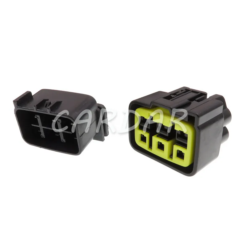 1 Set 6 Pin FSW-C-6F-B Wire Harness PCB Socket AC Assembly Waterproof Automotive MotoCycle Connector