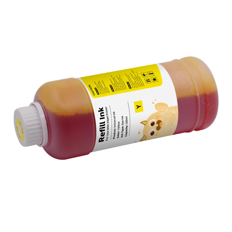 Aecteach 500ml Bottle Dye Printer Ink Refill Kits 4 Color For HP For Canon Printers For Epson For Brother Ink Cartridges