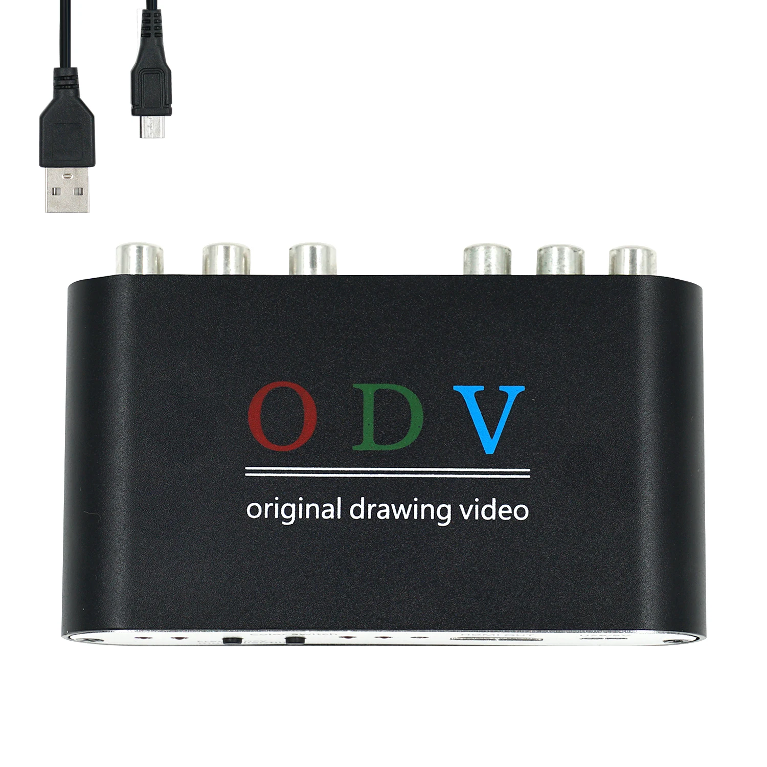 ODV Composite RCA/S-Video/YPbPrfor HDMI-compatible Converter for Micro USB Standard RCA Connector Stereo Audio for Retro Console