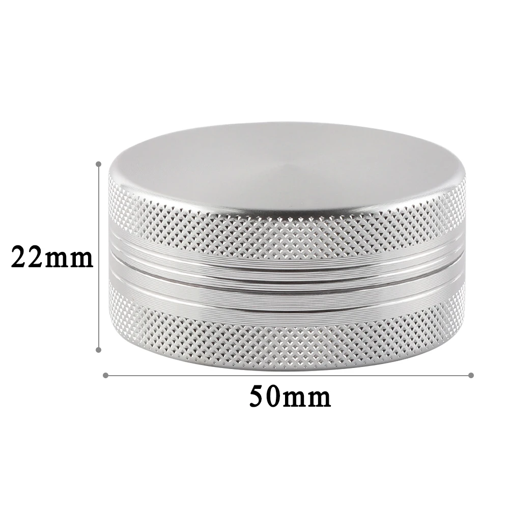 

New Sale 2-layer Aluminum Herbal Herb Grinder Tobacco Smoke Grinders Smoking Pipe Container Accessories